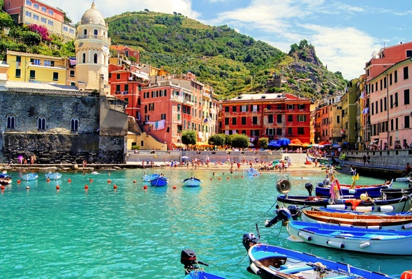World Cinque Terre Italian Riviera Italy Boat Water Html