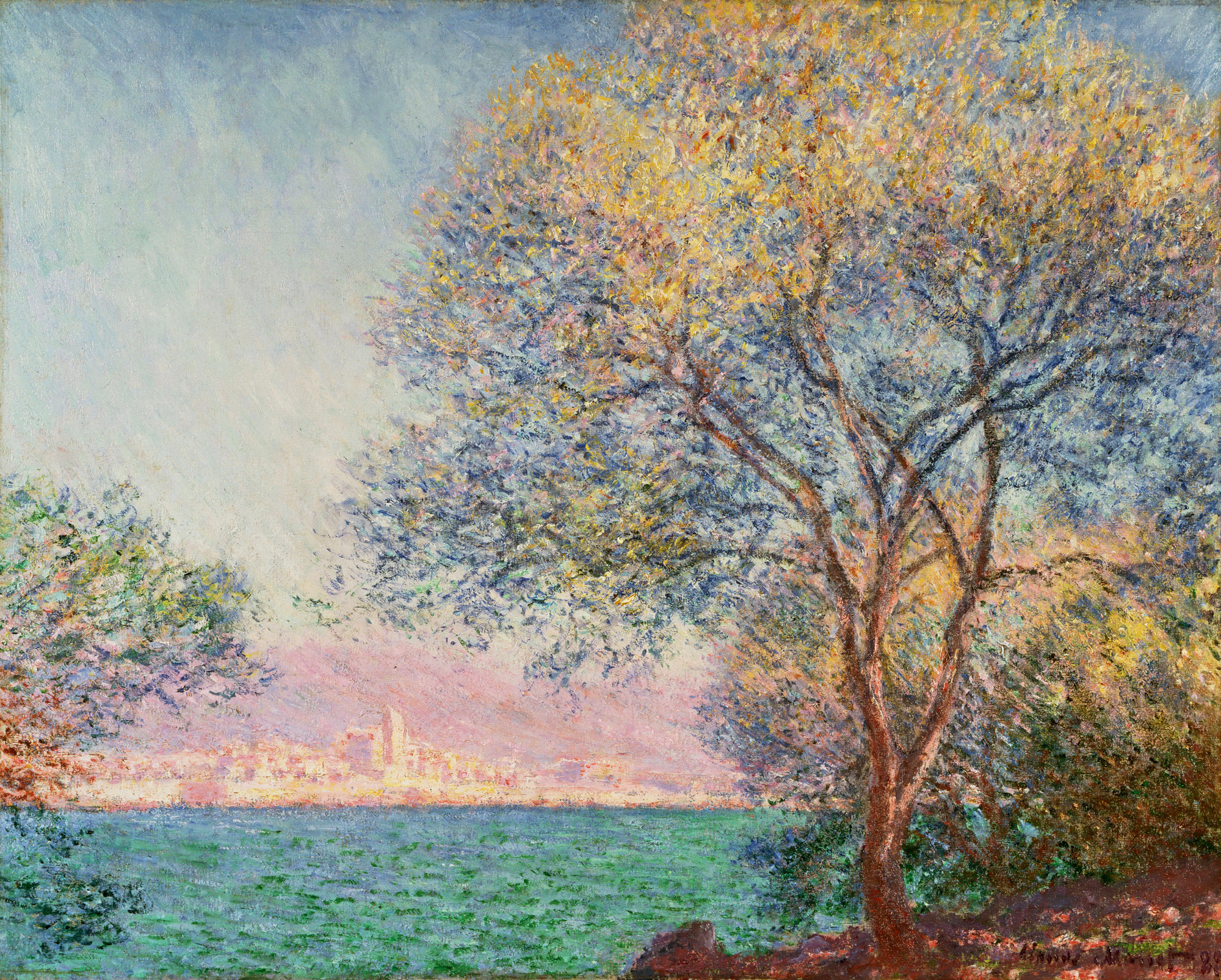 Monet Antibes In The Morning Wallpaper And Image