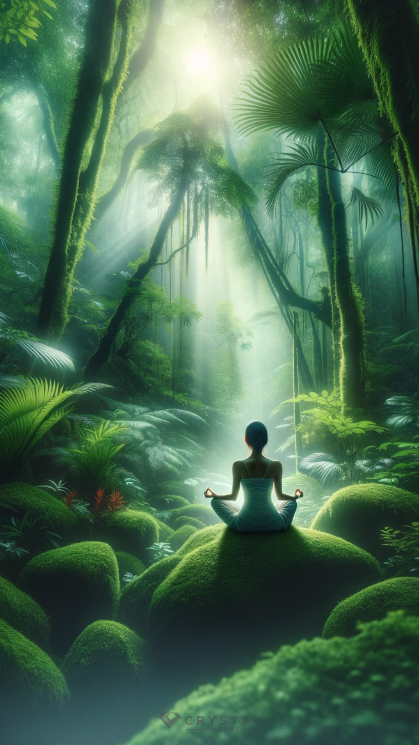 Rainforest Meditation Phone Wallpaper