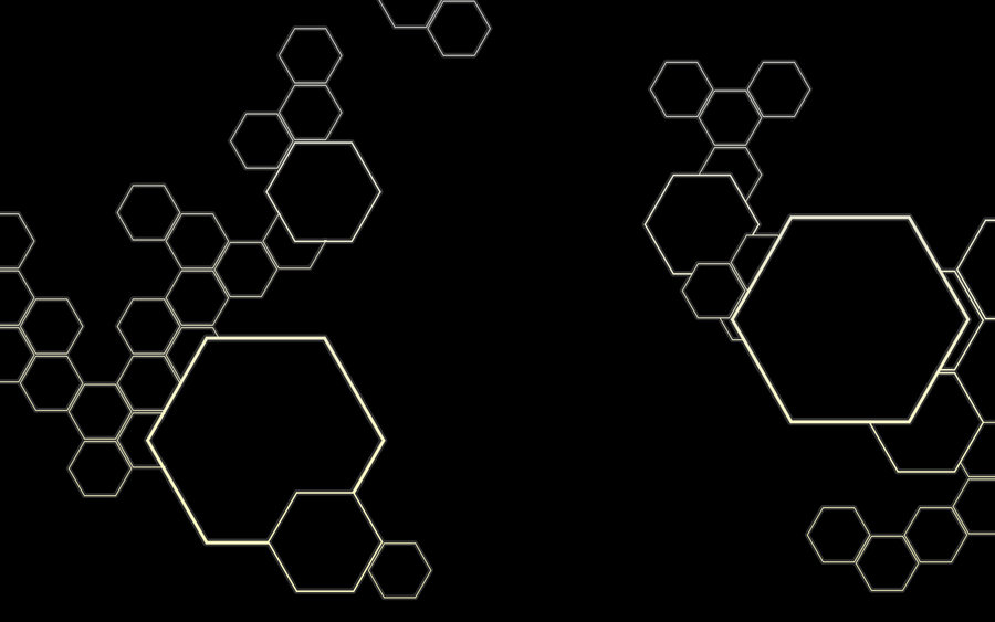 Hexagon Wallpaper Black Background Desktop Widescreen