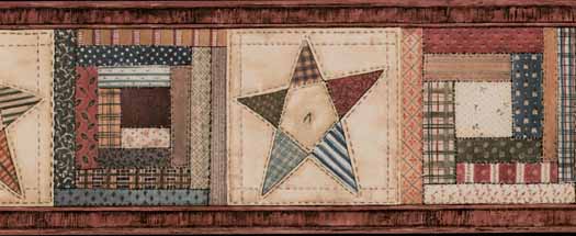 Quilted Star Wallpaper Border Inc