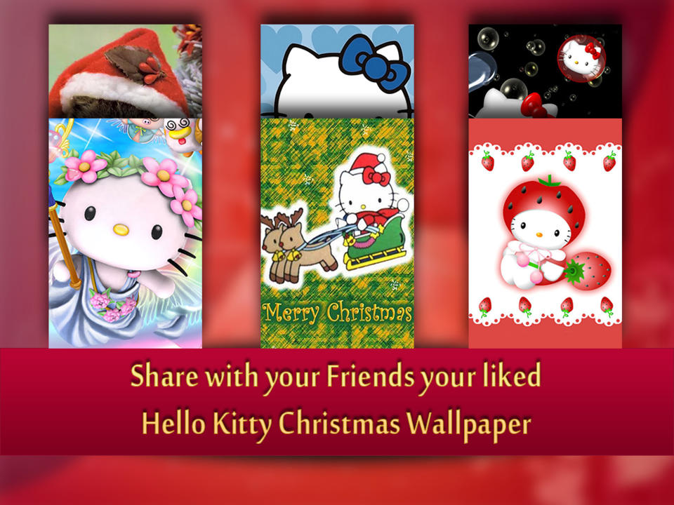 Hello Kitty Christmas Wallpaper iPhone iPad Game Res