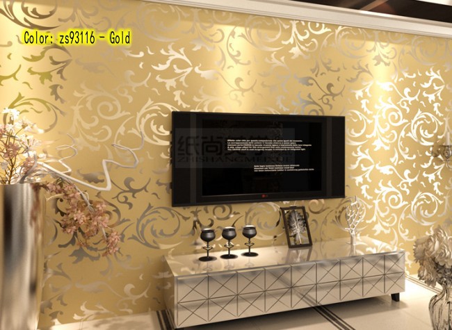wallpaper textured wallpaper roll home decoration golden yellow gray 650x475