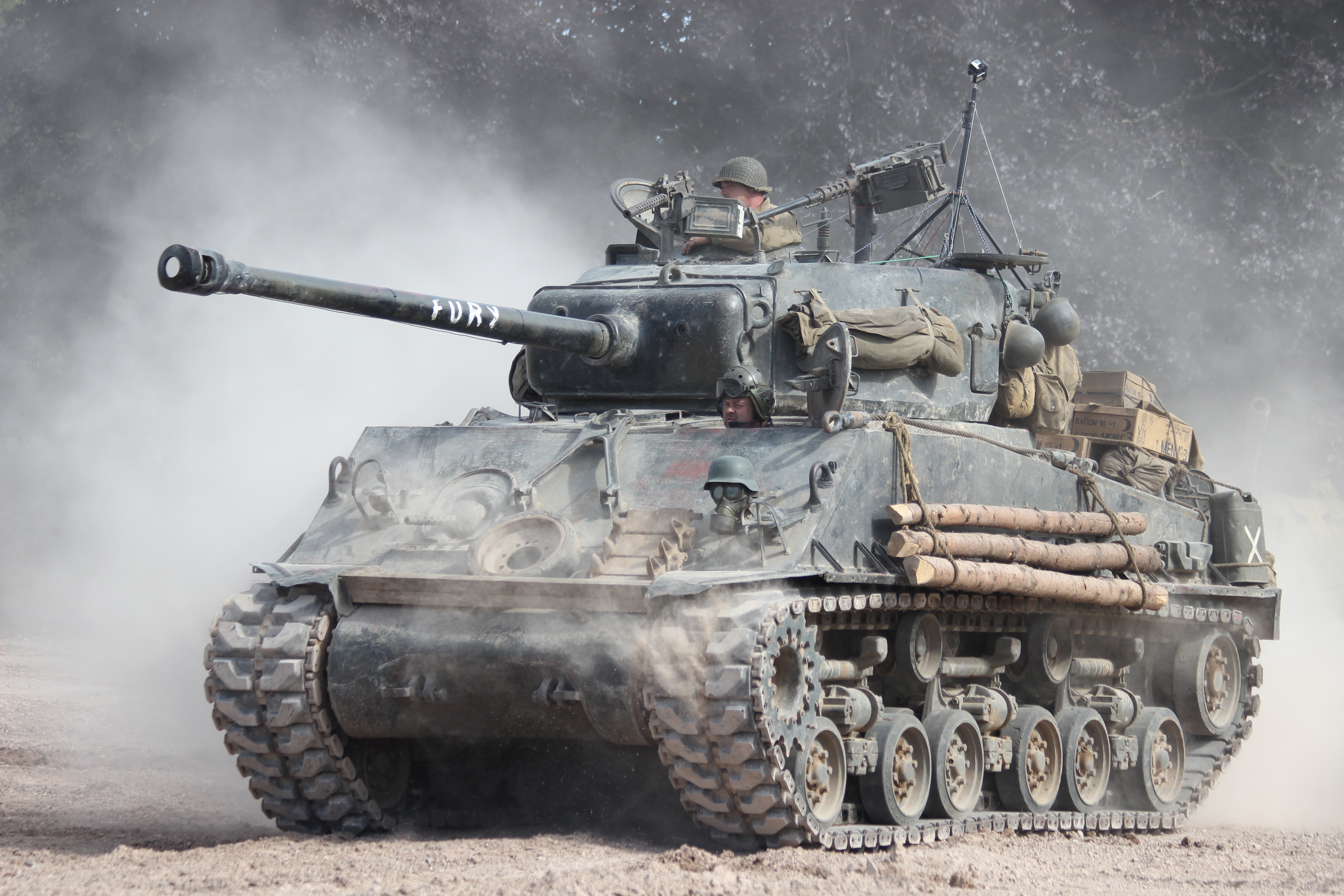 Wallpaper M4a3 Sherman Average Tank Dust Weapon