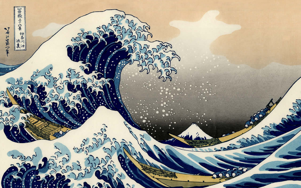 The Great Wave Off Kanagawa   Desktop Wallpaper