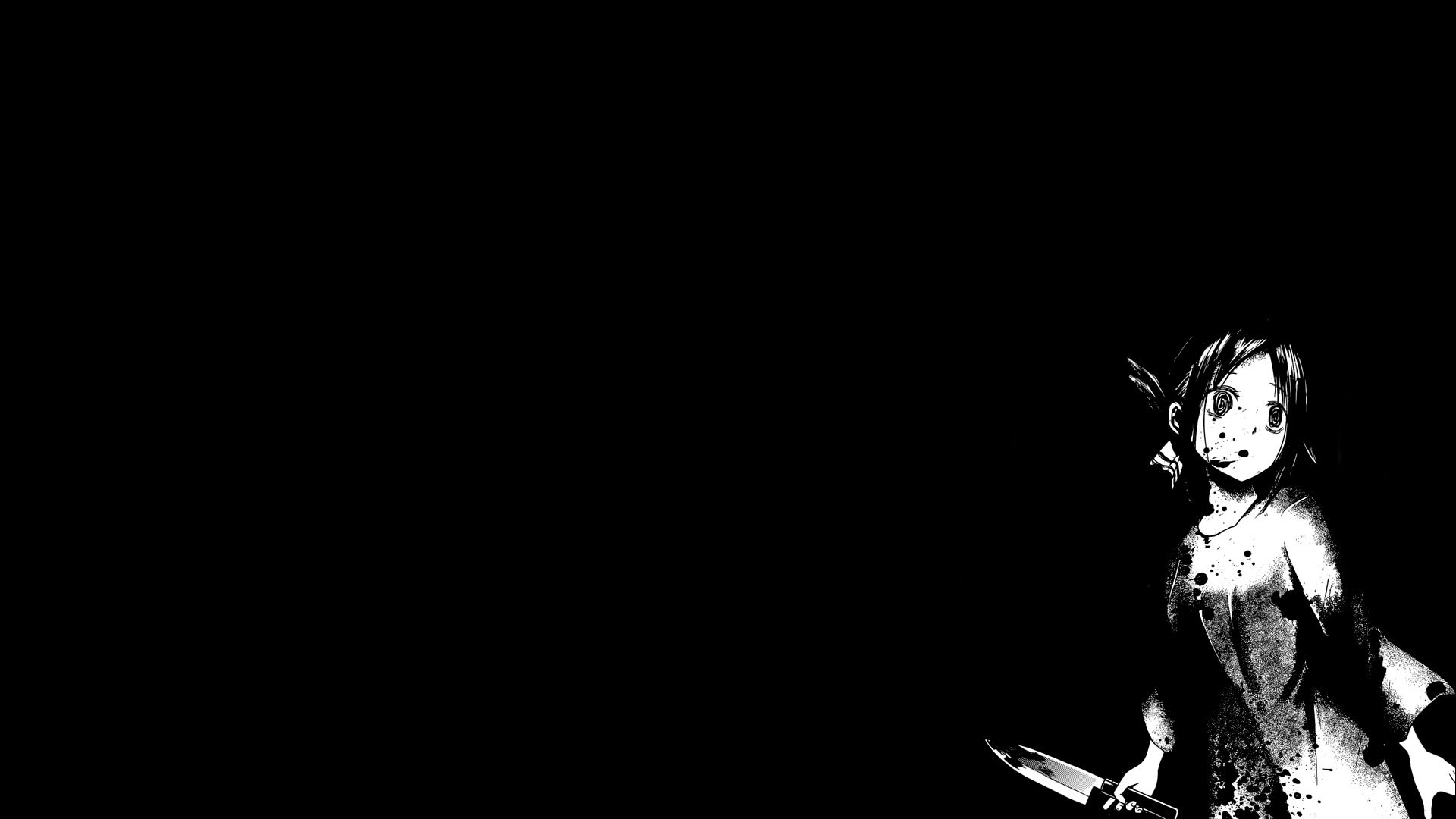 Black Anime Girl Wallpaper On