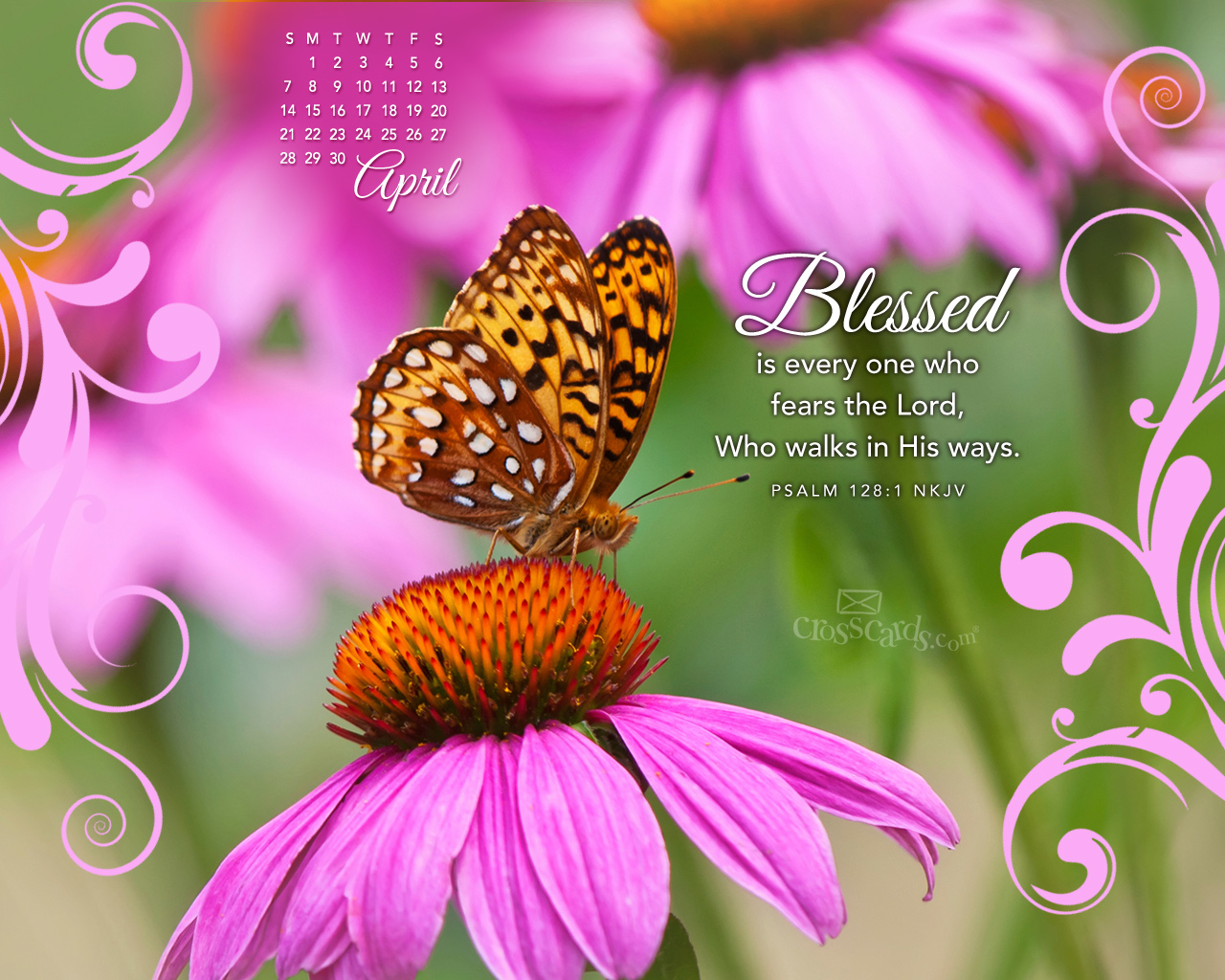 Desktop Calendar Wallpaper April
