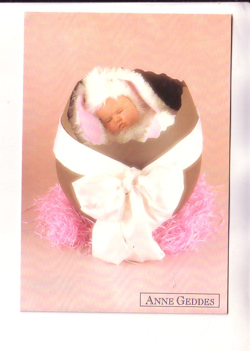 Anne Geddes Baby Dressed As Bunny In Chocolate Easter Egg Classico