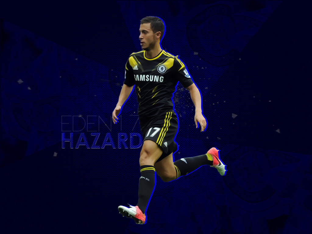 Eden Hazard Chelsea Wallpaper HD Background Image