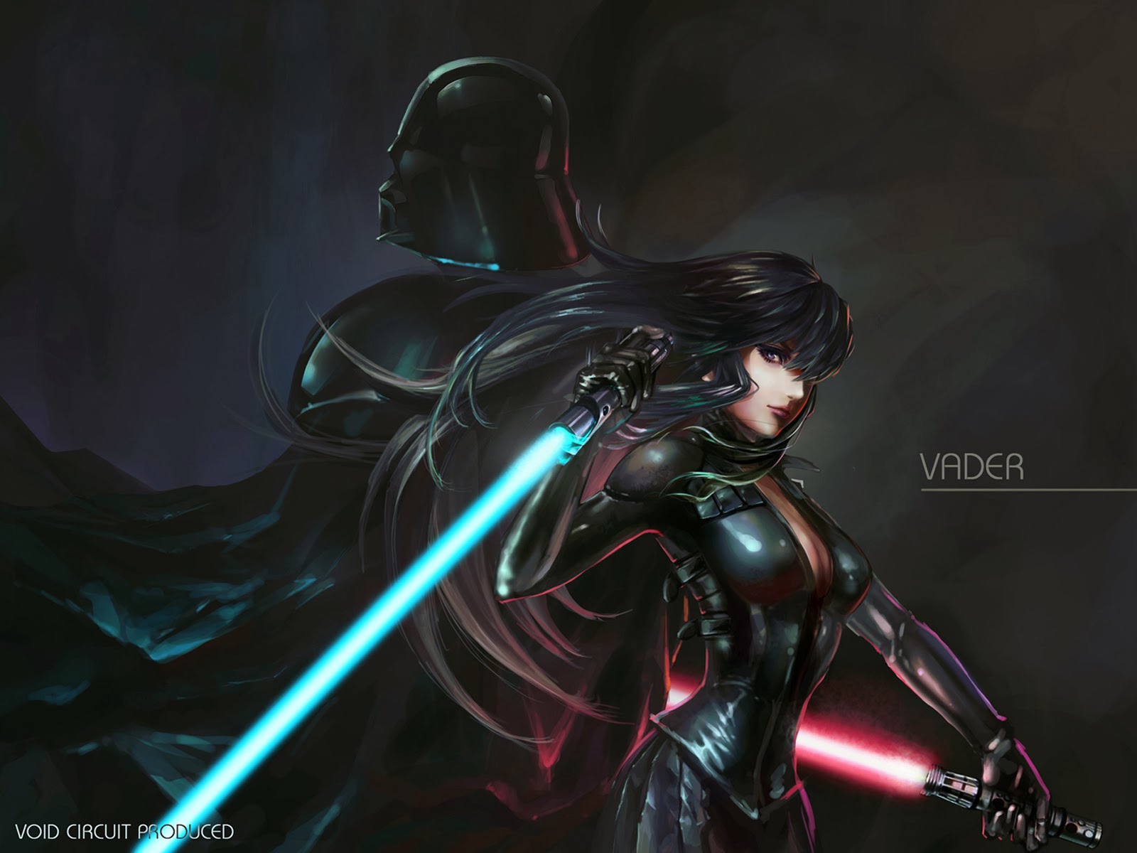 Darth Vader Sith Girl Light Saber HD Wallpaper A534