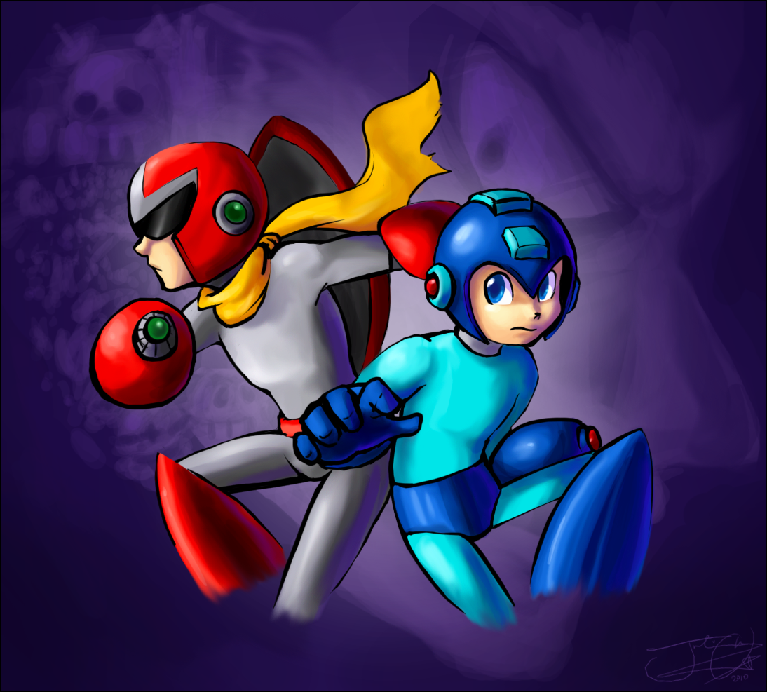 Megaman And Protoman By Trinity630