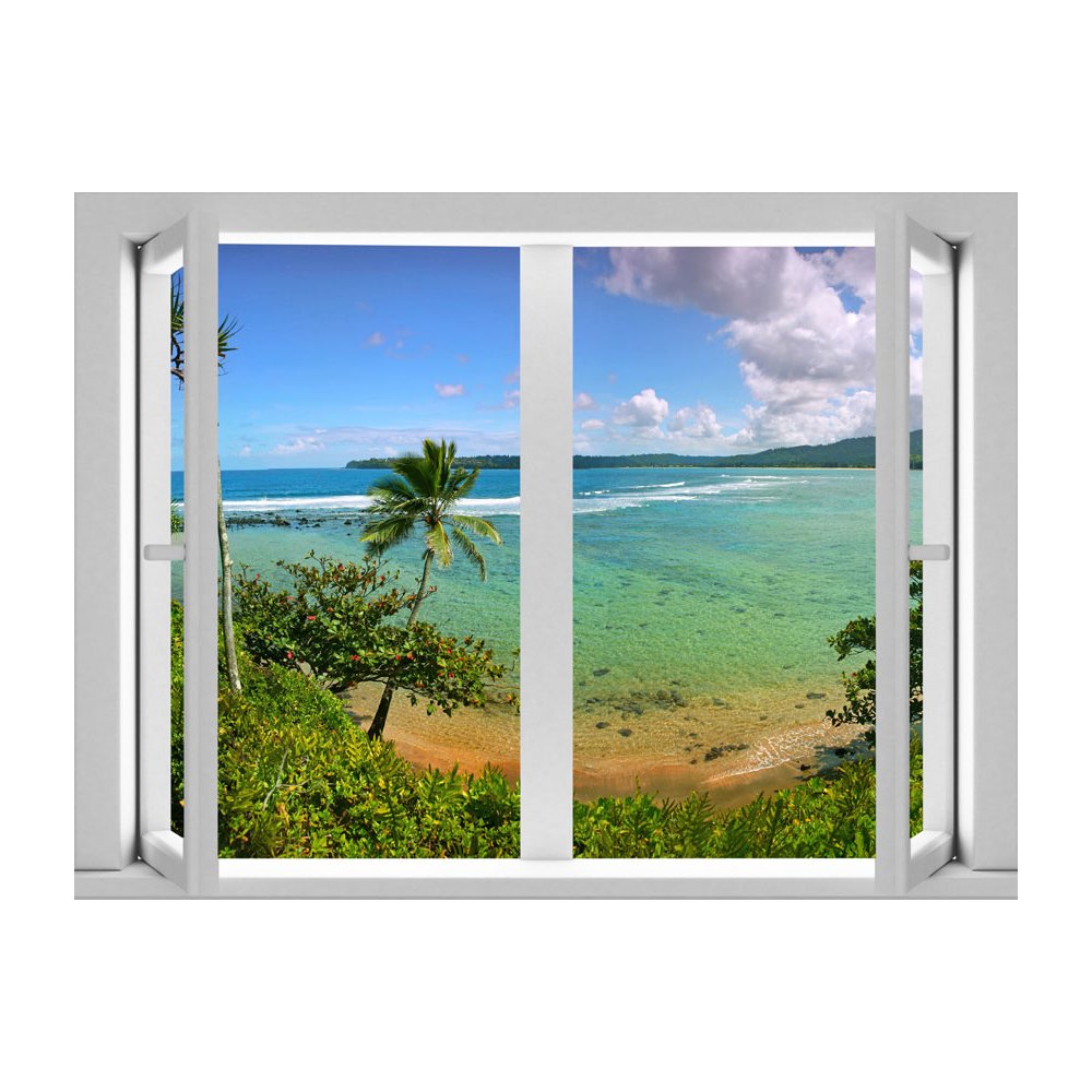  Oasis Beach Peel and Stick Removable Wall Decal Mural Lowes Canada 1000x1000