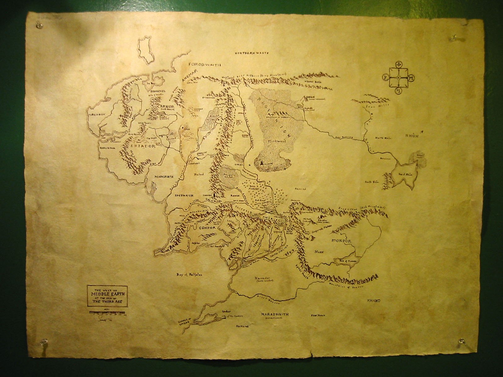 Middle Earth Map Desktop Wallpaper - WallpaperSafari