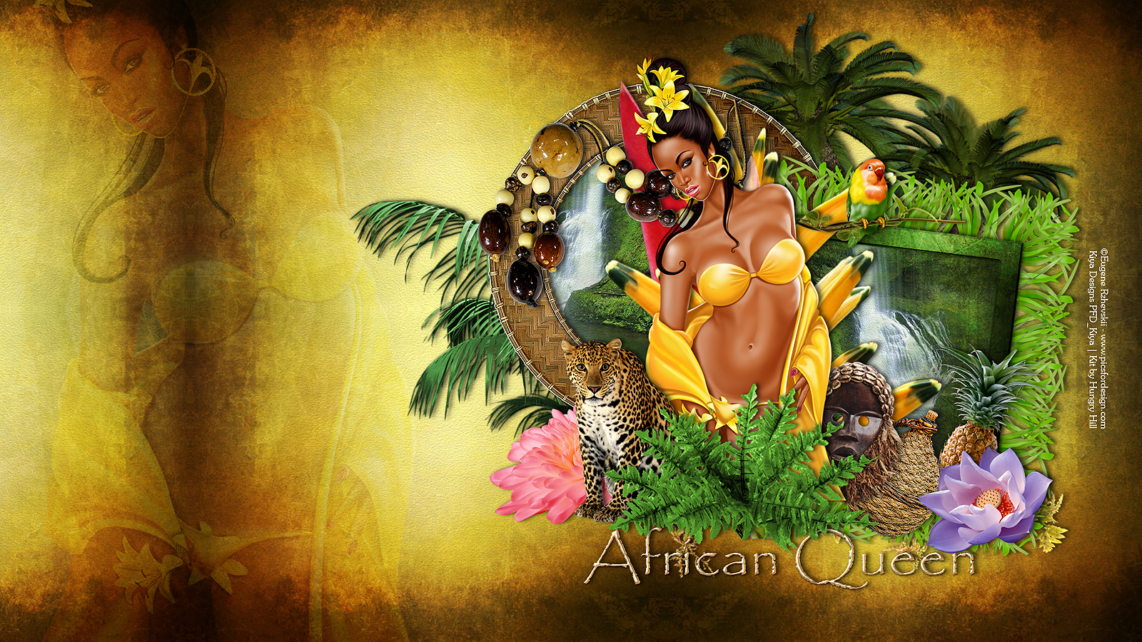 Kiya Designs Ptu Quot African Queen Wallpaper