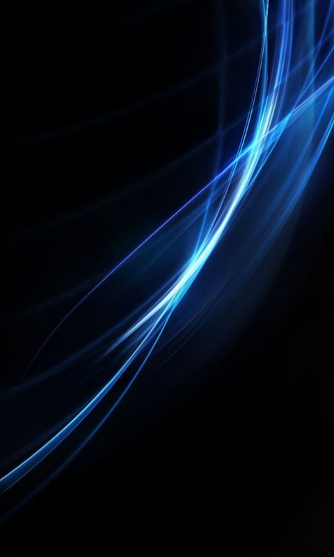 Mobile X Background Abstract Blue Black Neon Wave