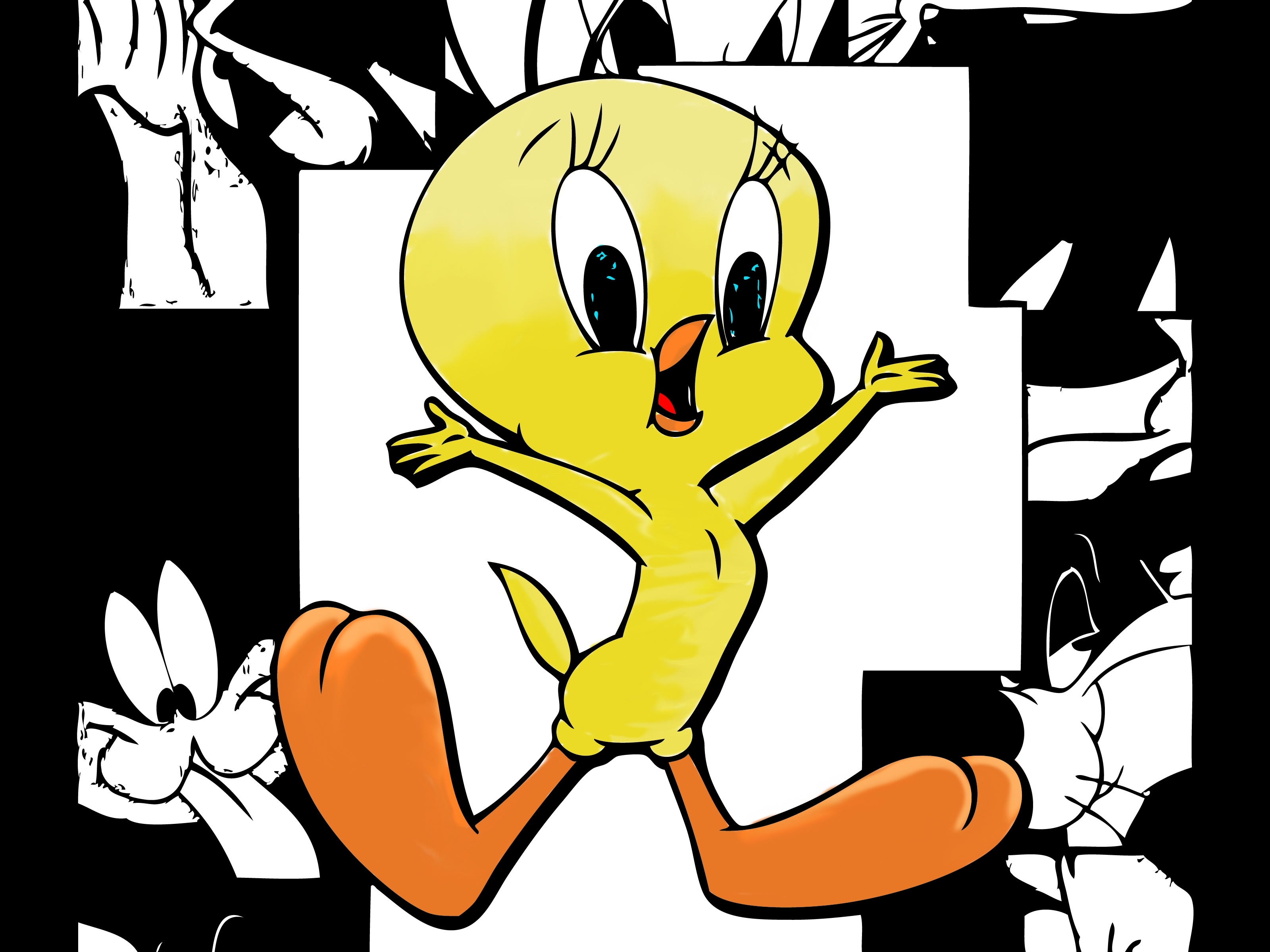 Tweety Looney Tunes Sylvester F Wallpaper