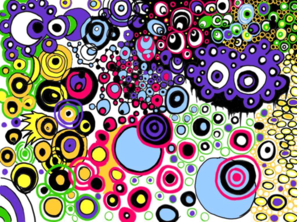 Abstract Psychedelic Art Wallpaper