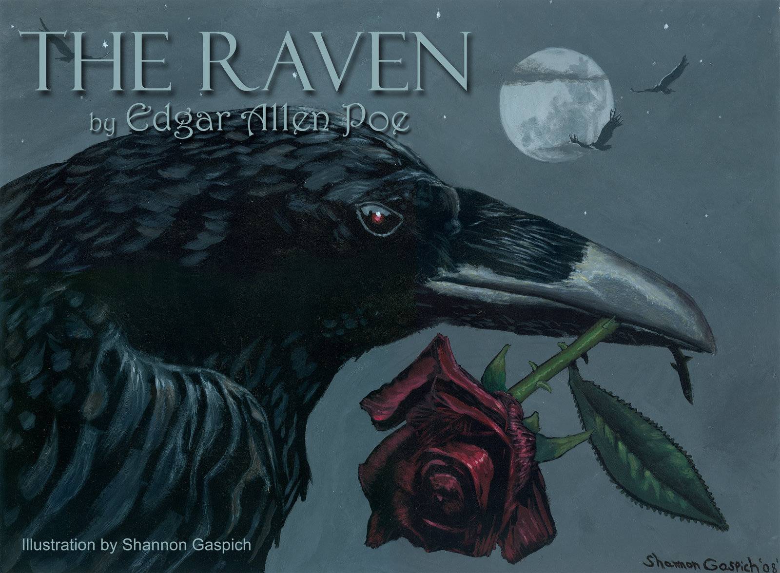 Edgar Allan Poe The Raven Wallpaper