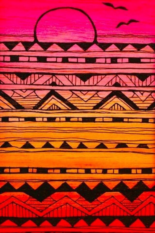 iPhone Wallpaper Aztec Tribal Tjn
