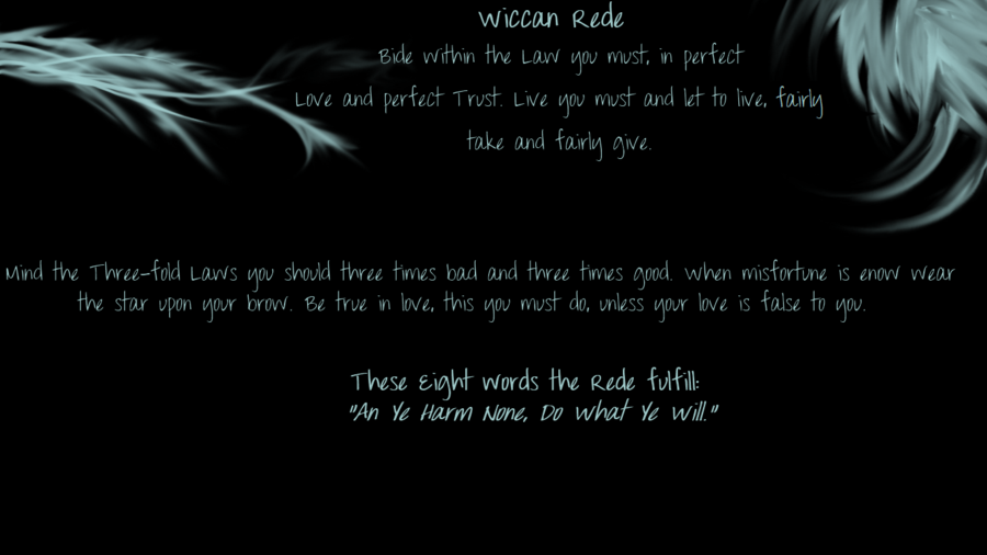 Wiccan Rede Wallpaper Background