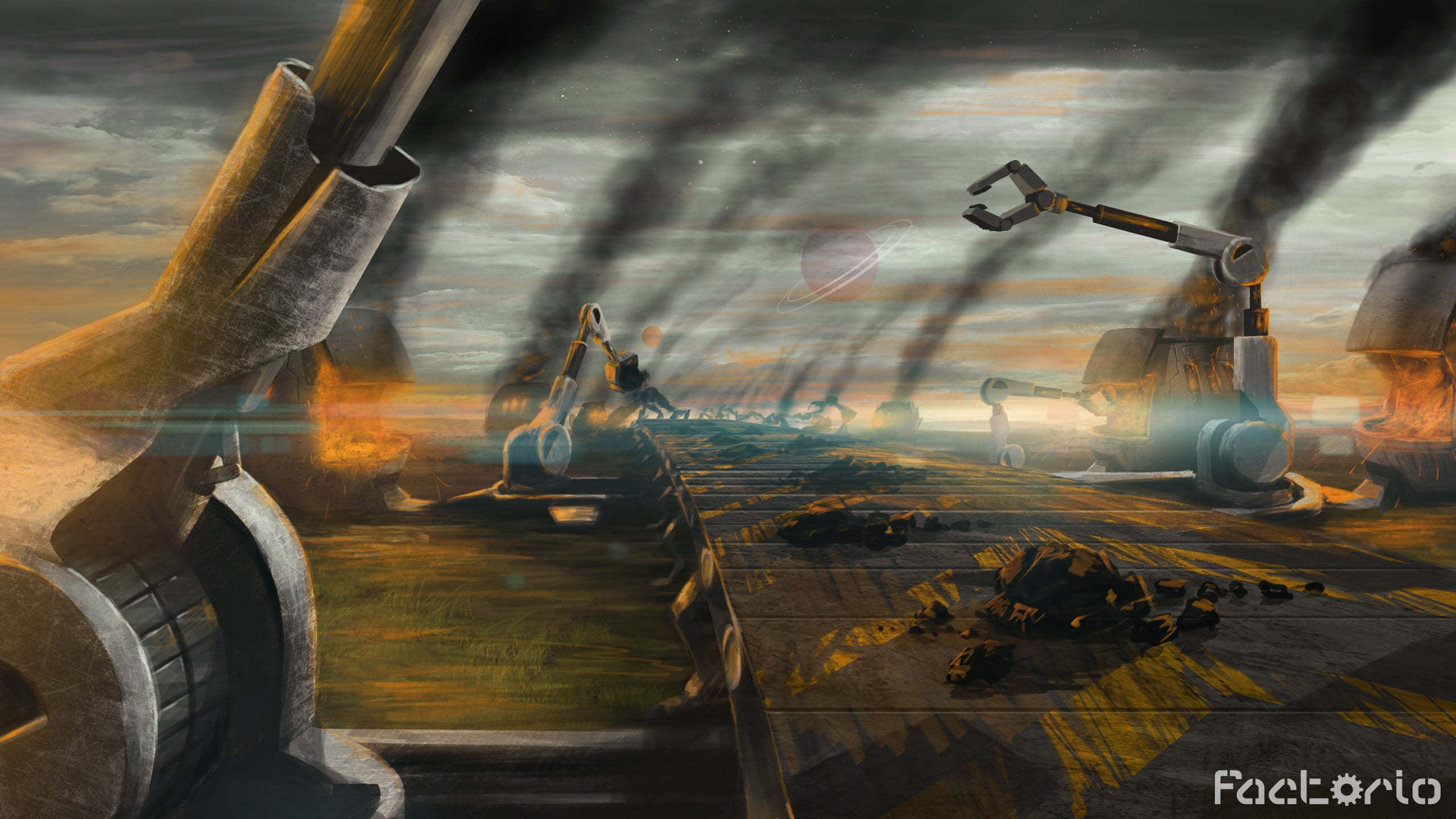 Online Videogame Screenshot Factorio Science Fiction Technology