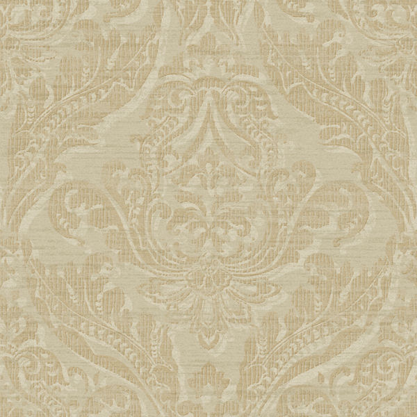 Silver And Gold Washed Damask Wallpaper Wall Sticker Outlet