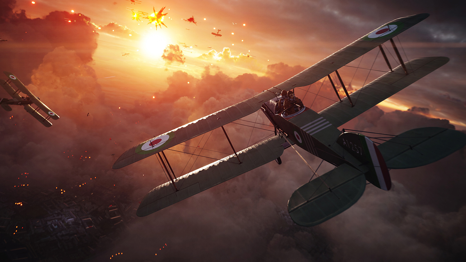 Battlefield Aerial Combat HD Wallpaper