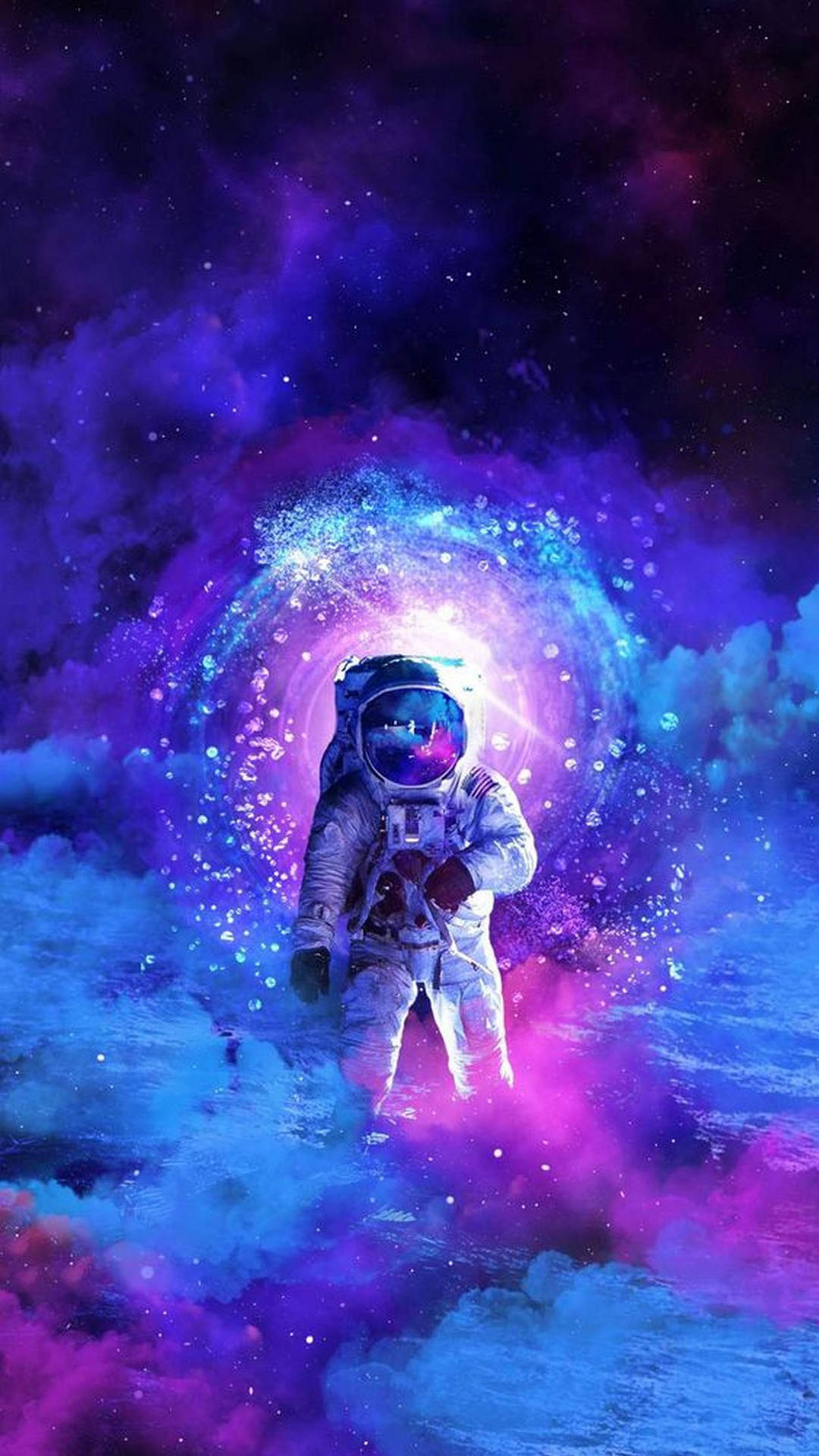 Trippy Astronaut Dope iPhone Wallpaper