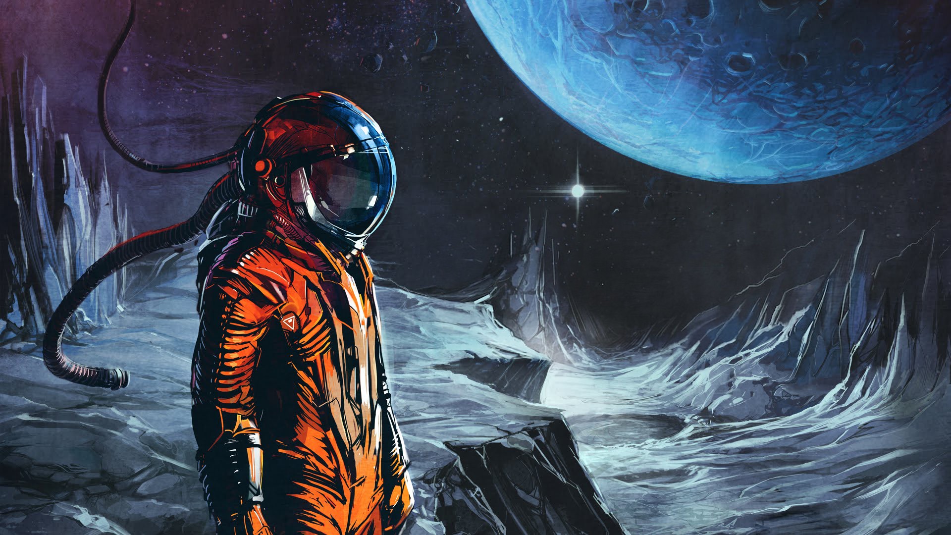 Space Suit Fantasy Art Science Fiction Wallpaper