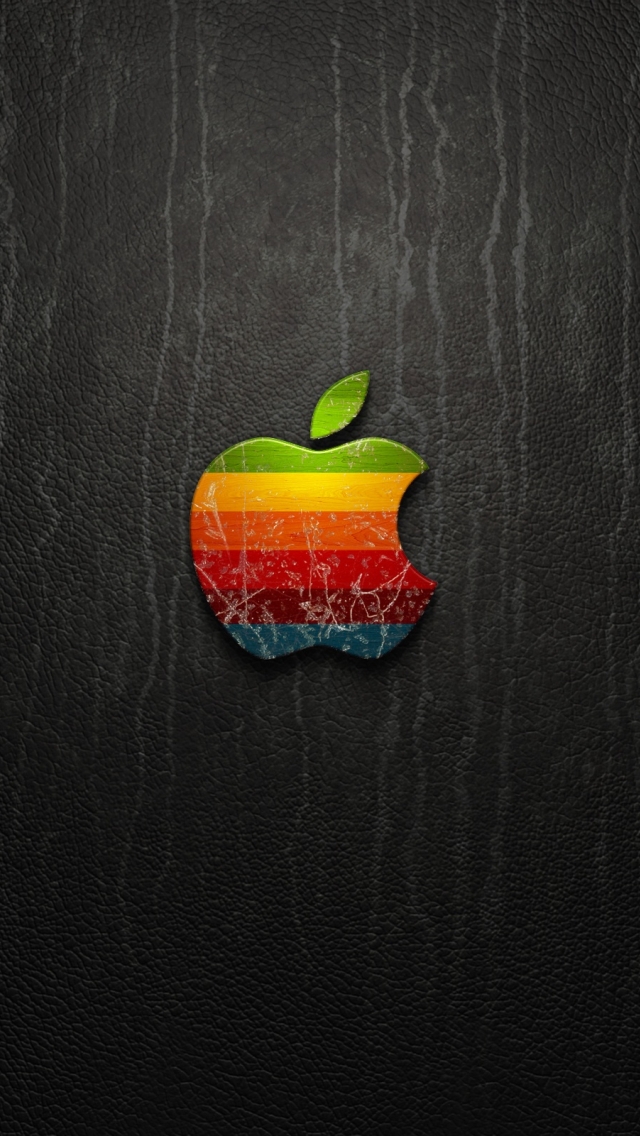 3D Vintage Apple Logo Wallpaper   Free iPhone Wallpapers