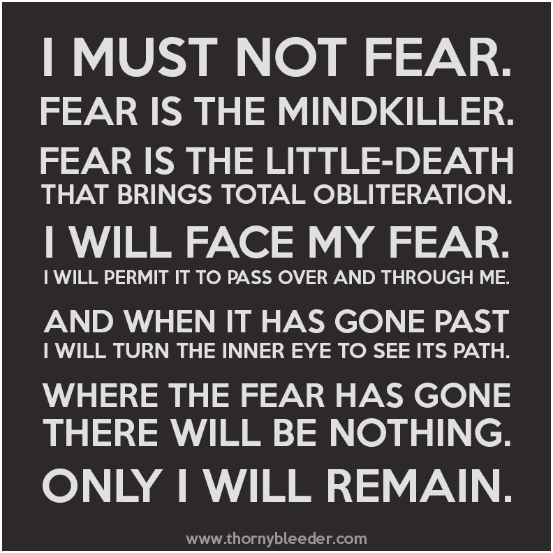 Litany Against Fear Wallpaper Image