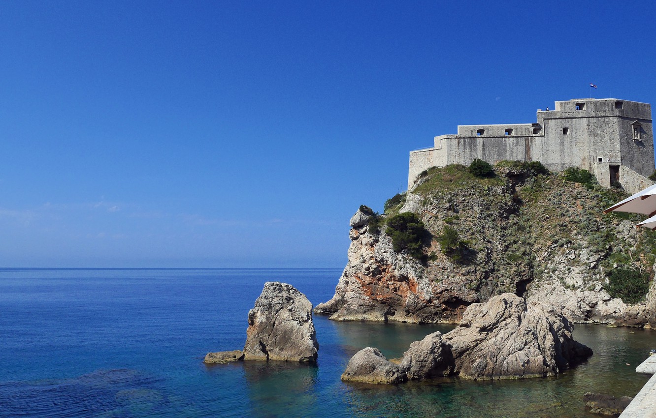 Wallpaper Sea Castle Coast Croatia Dubrovnik Image