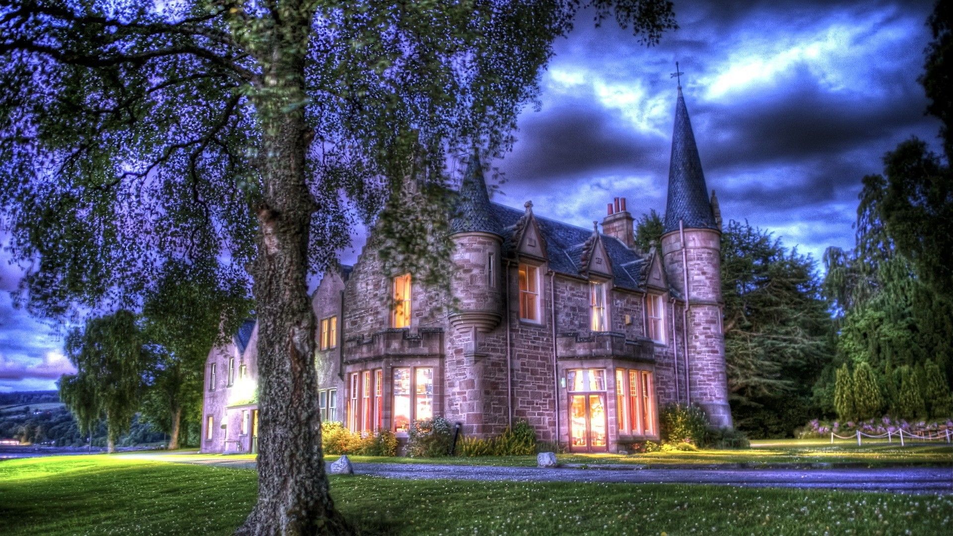 Wonderful Bunchrew House In Inverness Scotland HDr Wallpaper