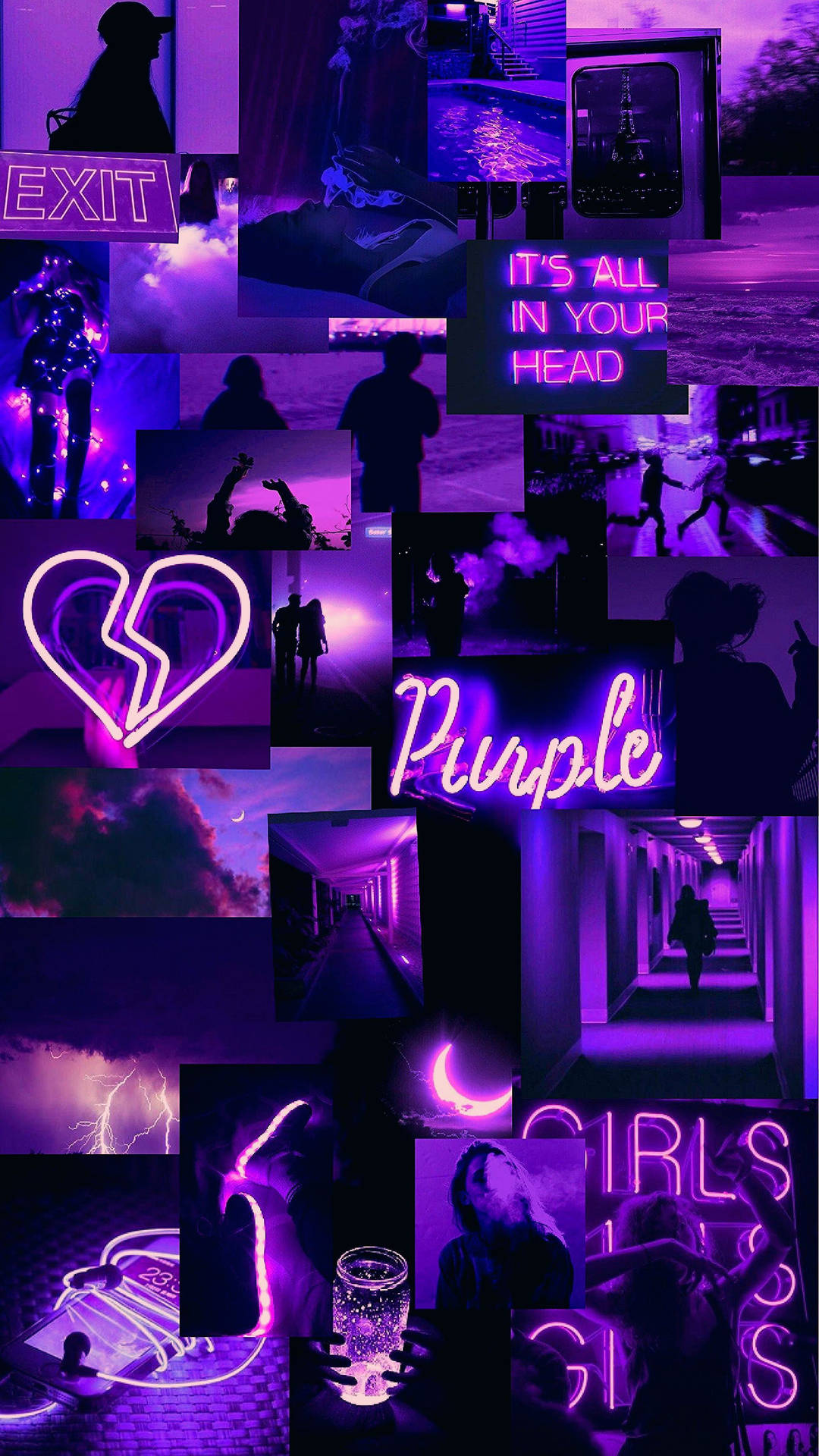 Gorgeous Purple Aesthetic iPhone Theme Wallpaper