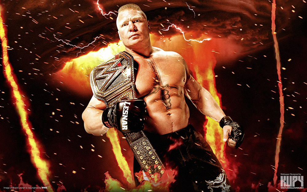 NEW Brock Lesnar WWE Heavyweight Champion of the World wallpaper 1000x625
