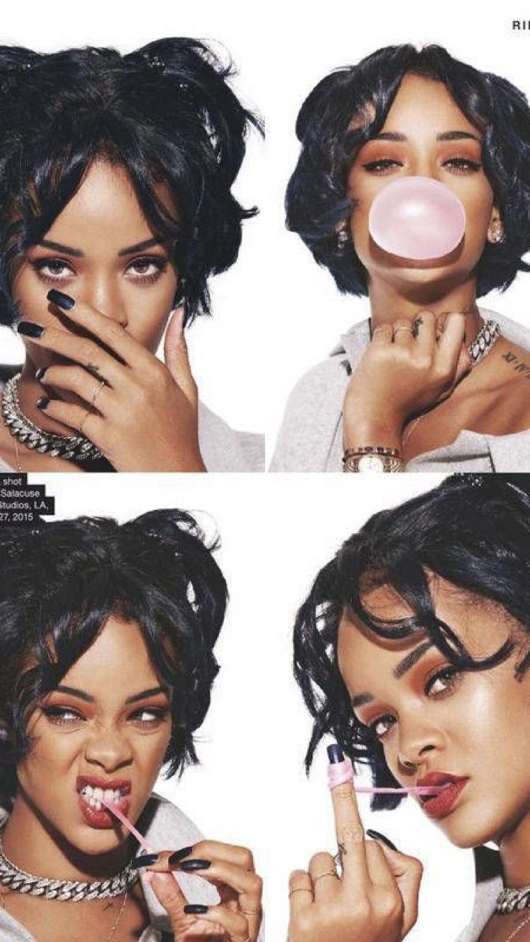 Photoshoot Phone Wallpaper In Rihanna