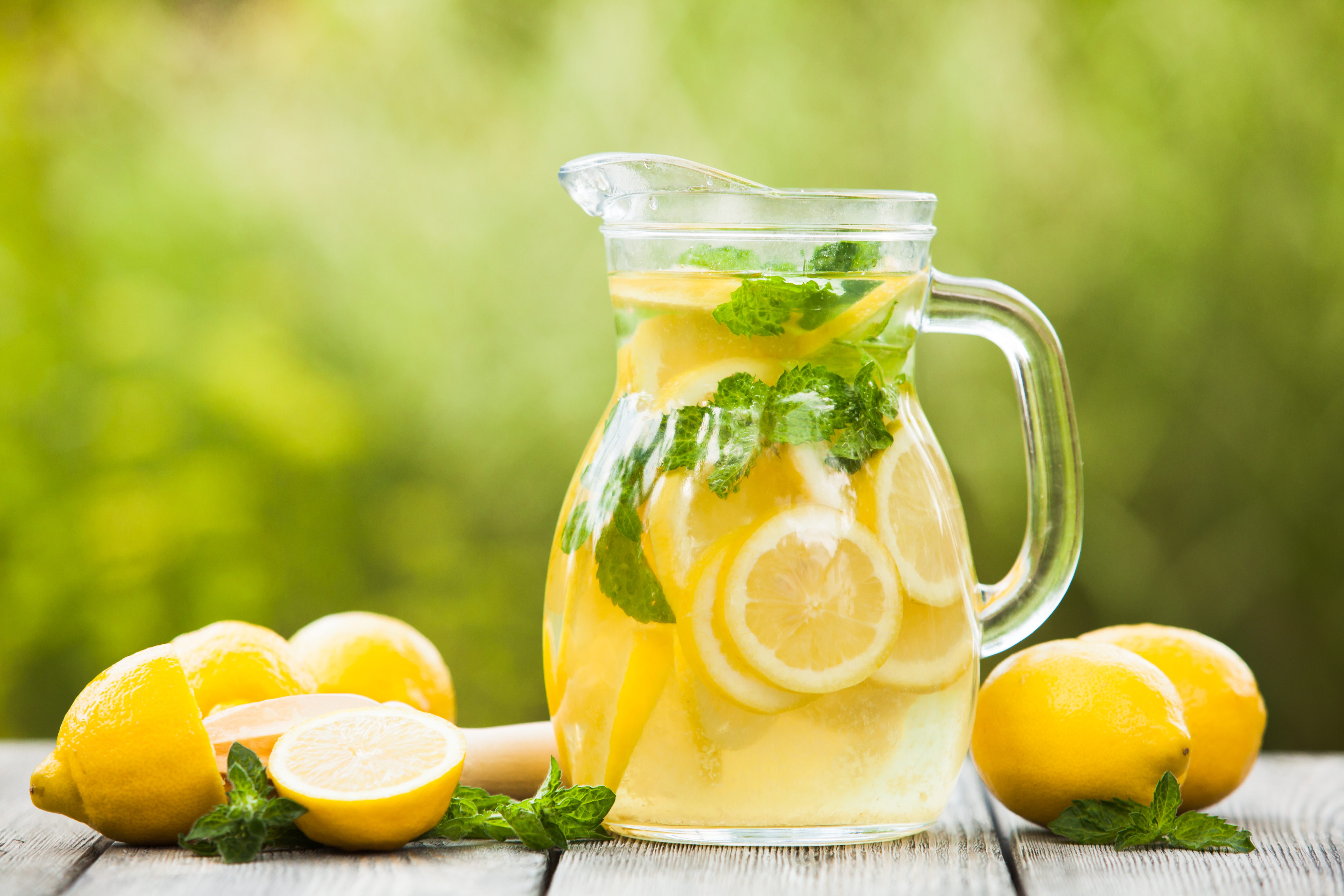 Lemon Blur Fruit Mint Drink Wallpaper Resolution Id