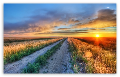 Long Road In Montana HD Wallpaper For Standard Fullscreen Uxga