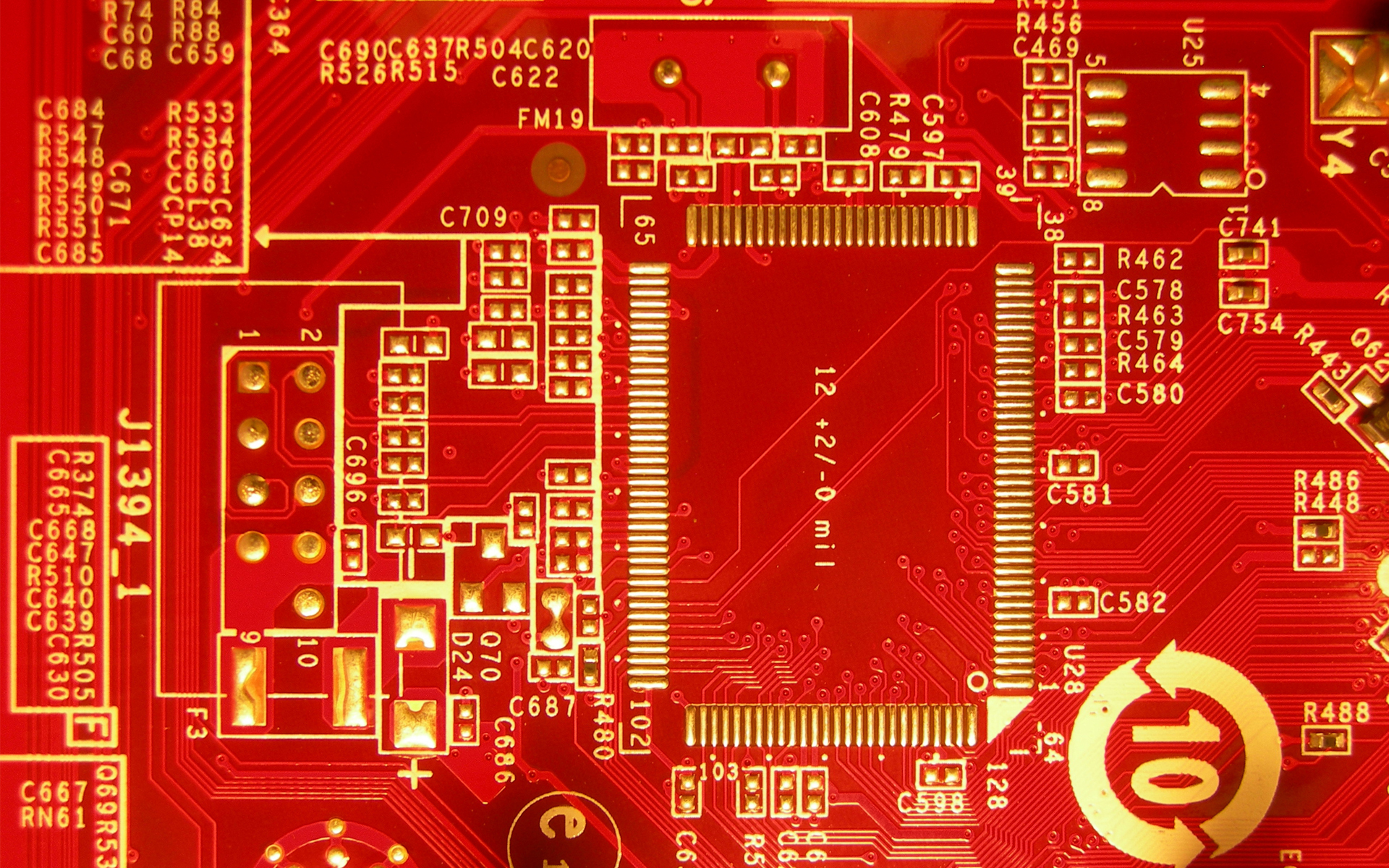 numbers letters symbols circuit board red tech wallpaper background