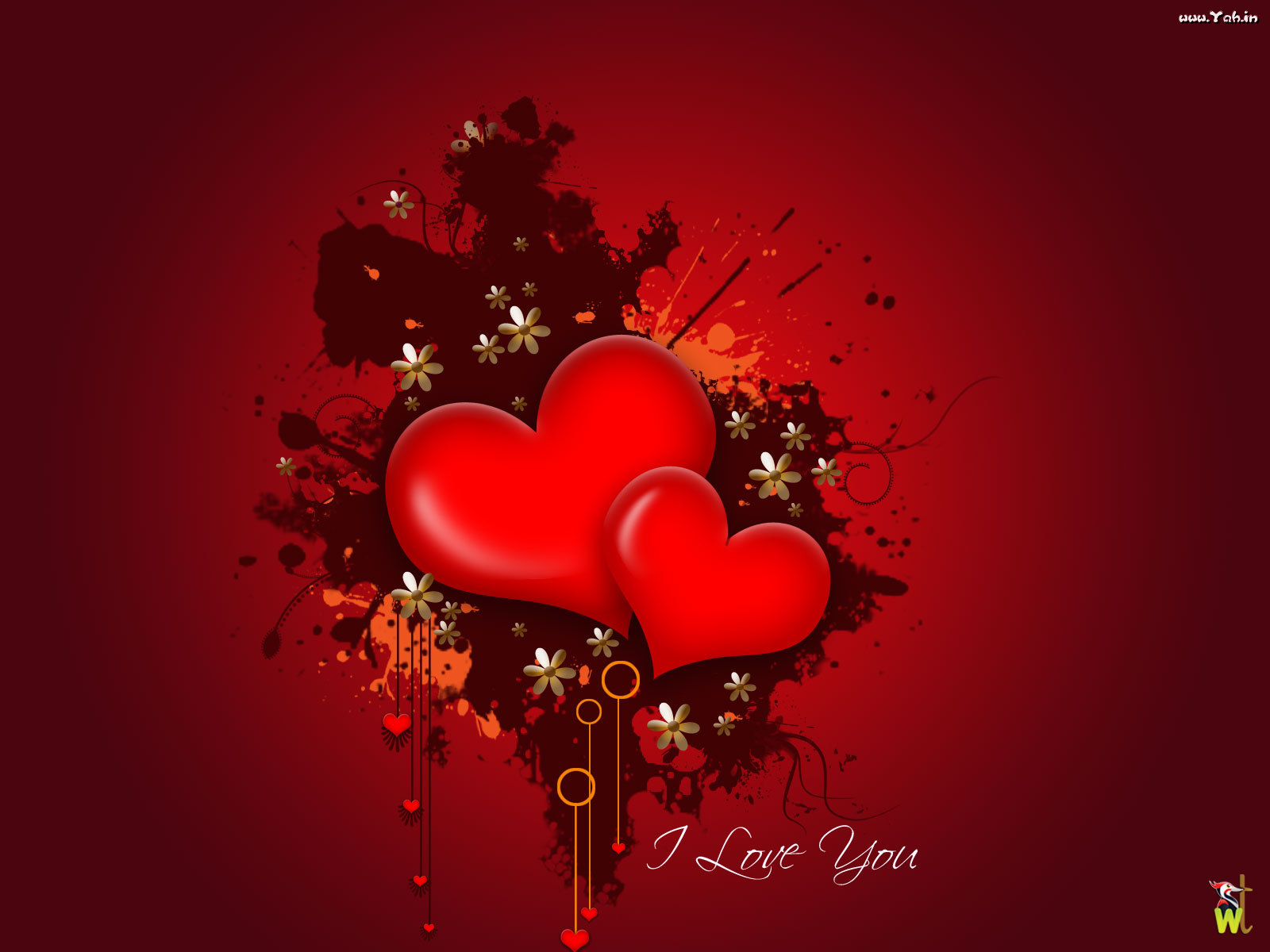 Valentine Hearts Wallpaper HD Background
