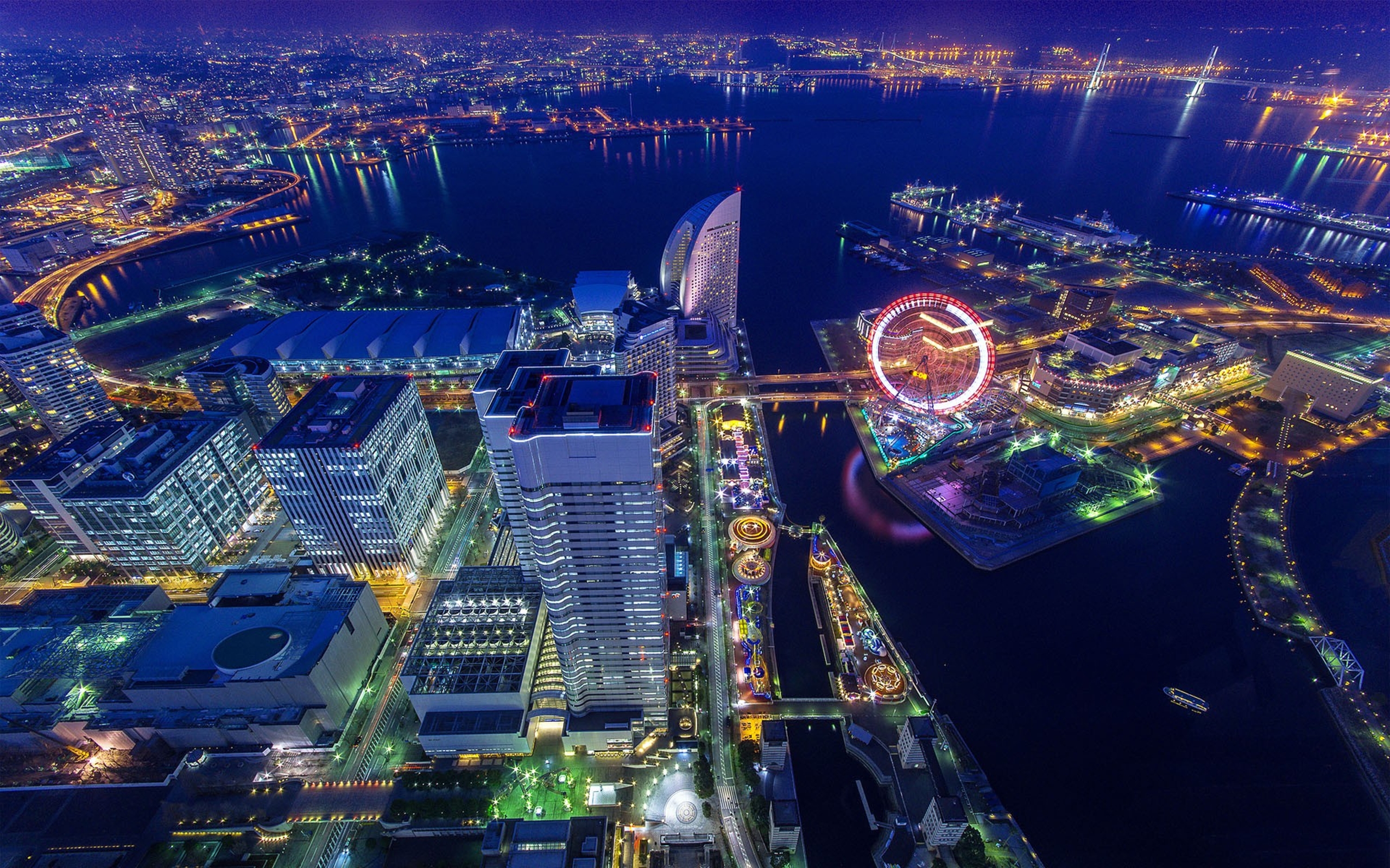 Japan Tokyo Cityscapes Yokohama City Lights