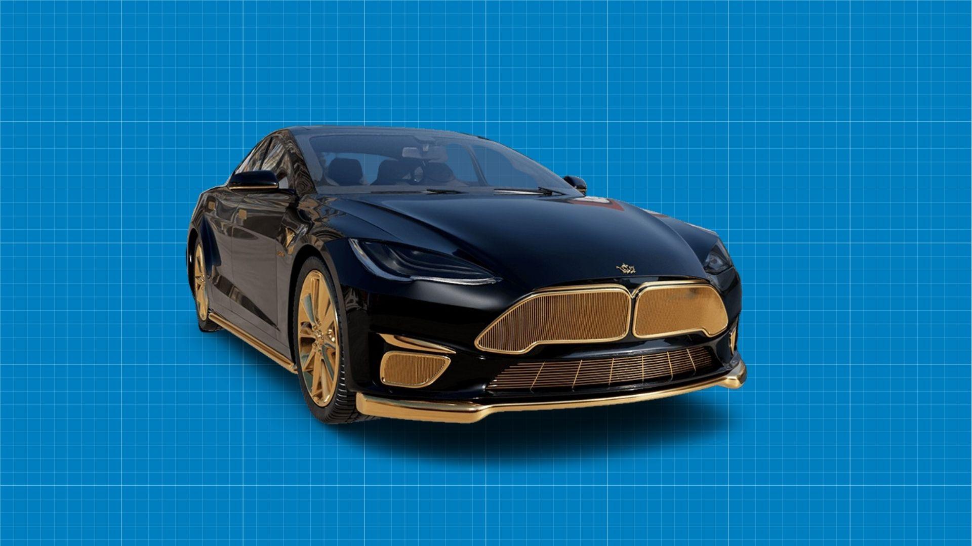 Luxury Gold Plated Black Tesla Model S Is Now Available Ie