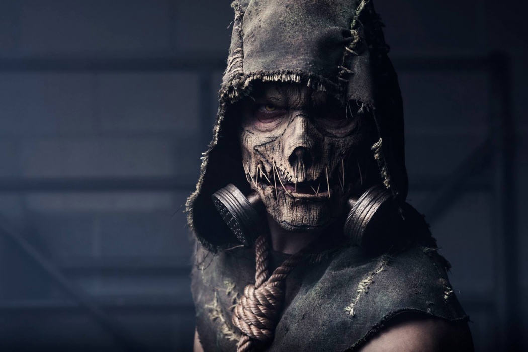 Scary Face Mask Inside Hood Wallpaper Best HD