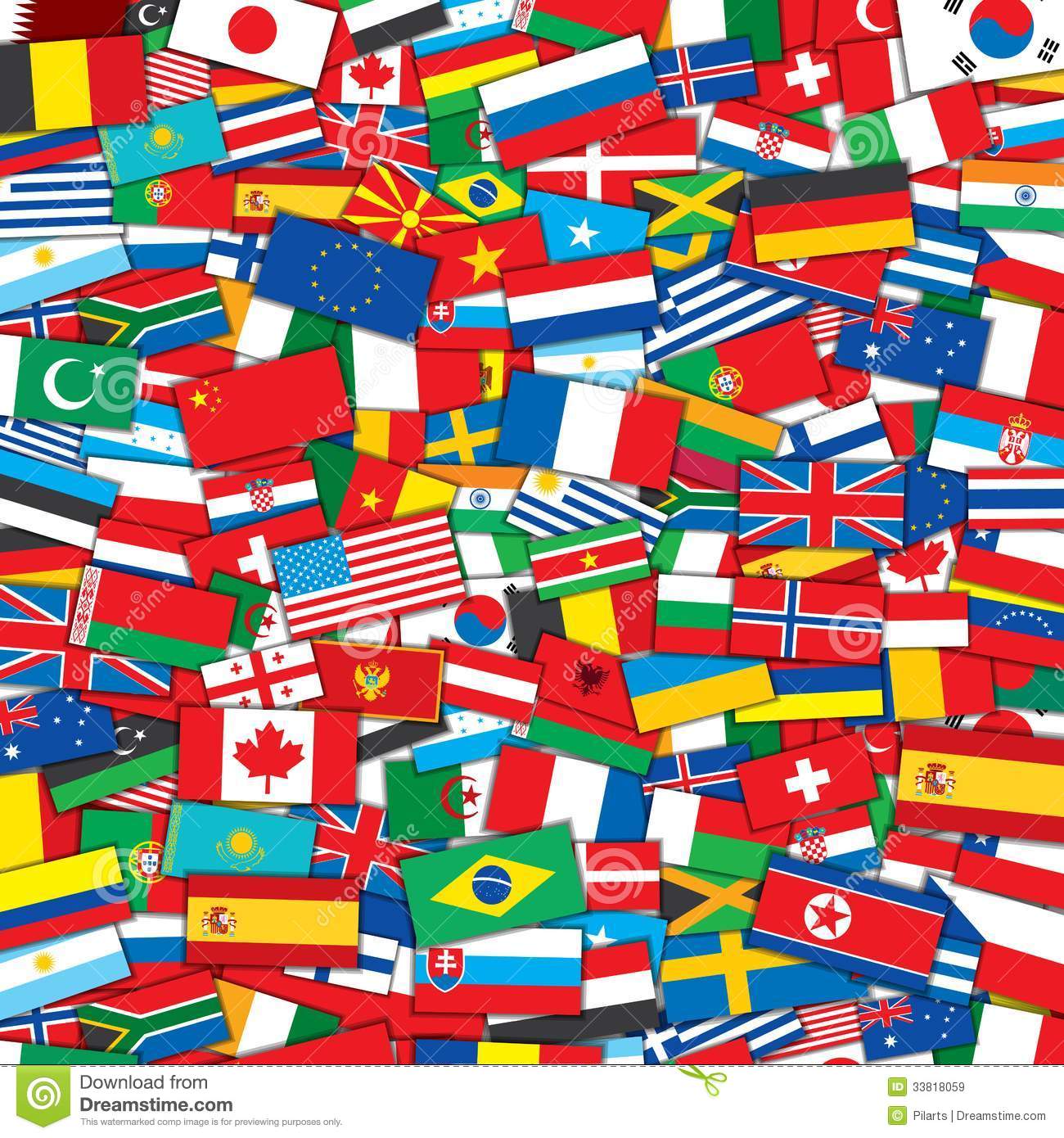 World Flags Background