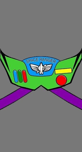 Buzz Lightyears chest plate Nokia 5230 wallpaper by numisiro on 346x640