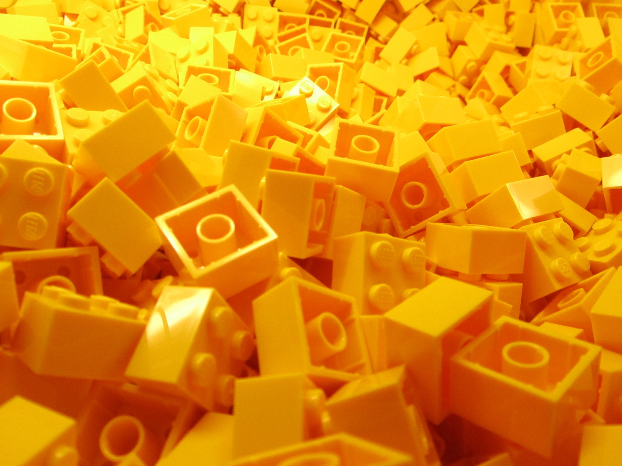 Lego Bricks Background Yellow