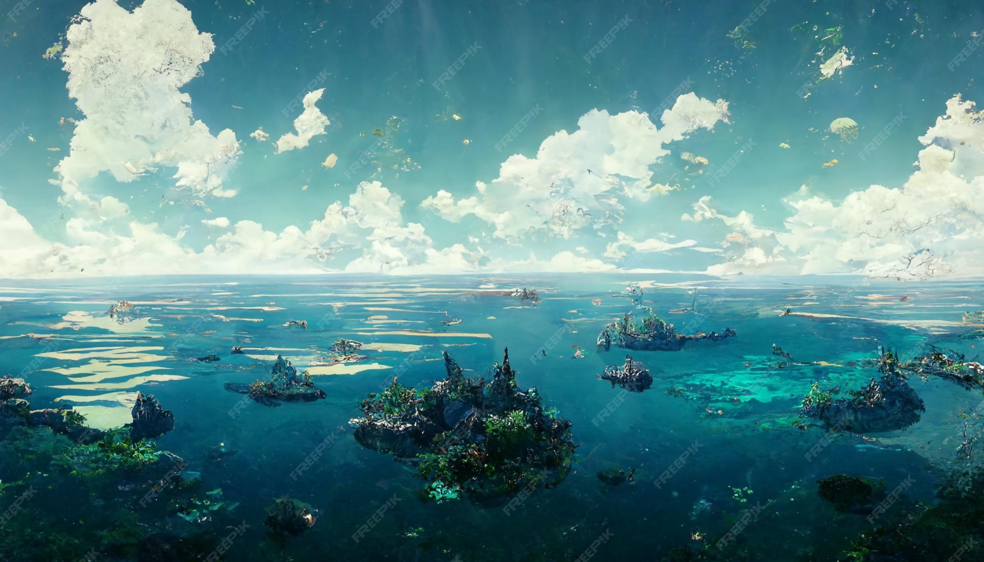 Anime Landscape Wallpaper Image You Can Use This Your Desktop Phone Tablet Fantasy