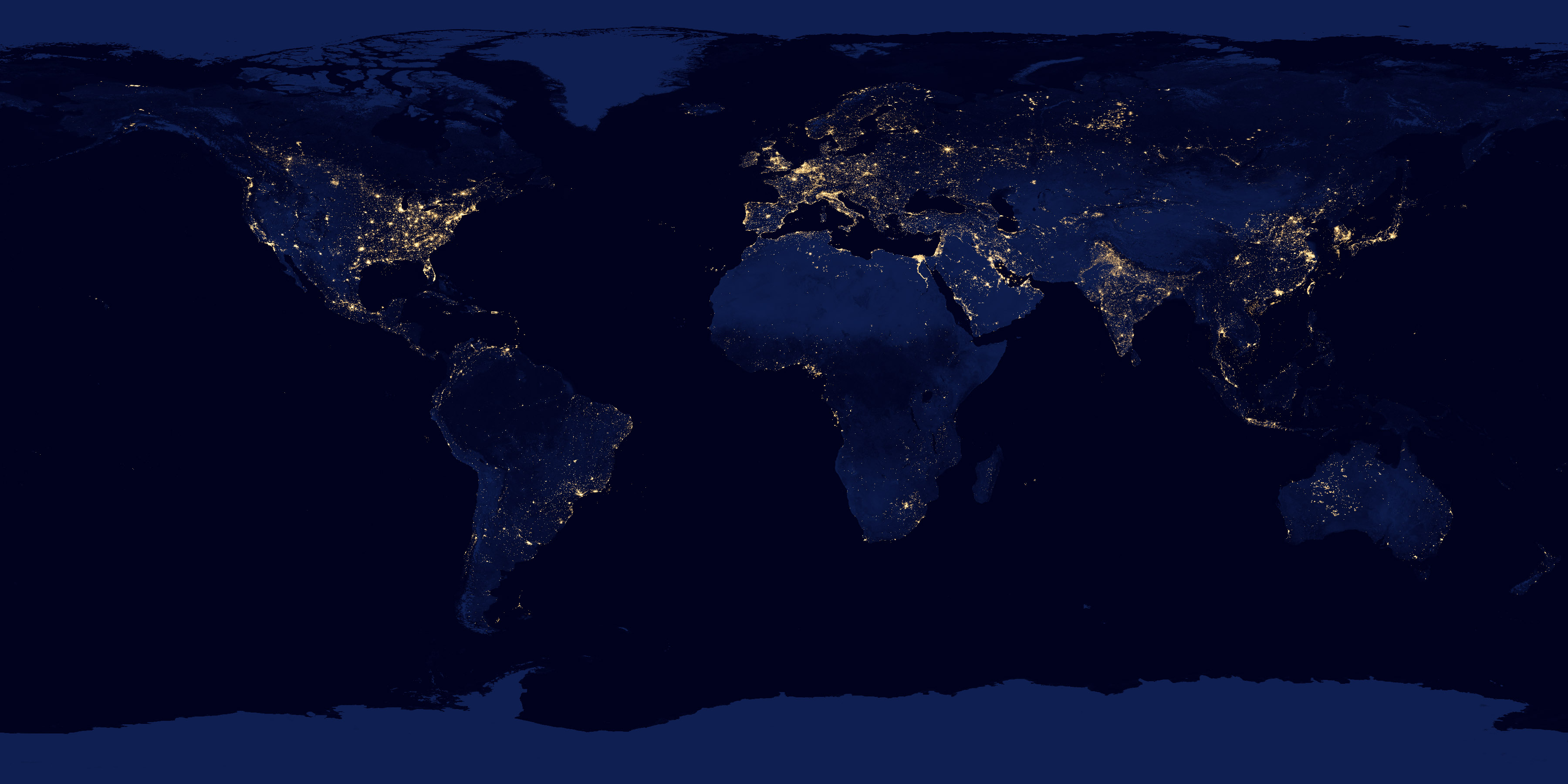 Never Before Seen Satellite Of Earth S Cities At Night Citylab