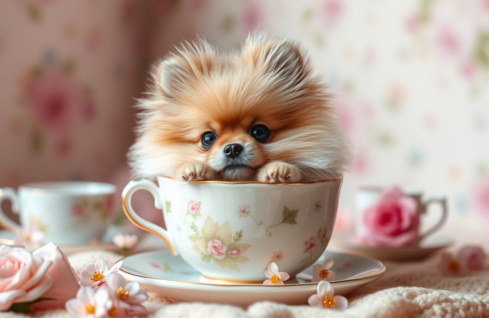 Teacup Pomeranian Wallpaper