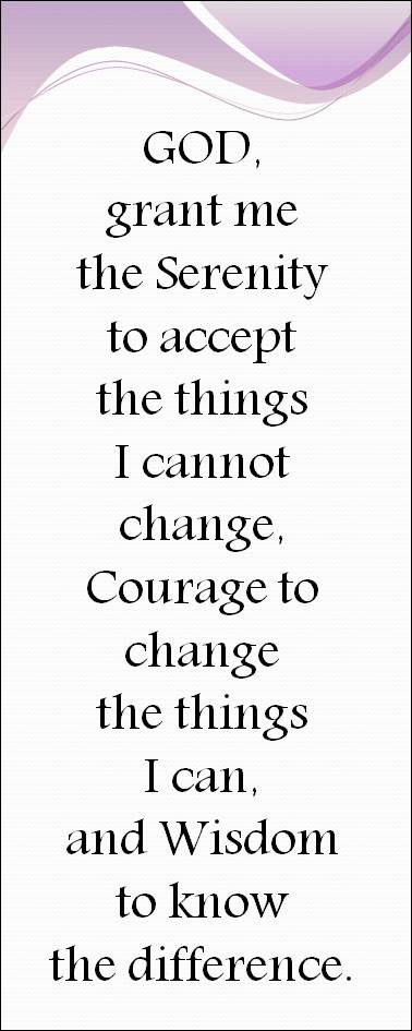 printable serenity prayer wqlmartcom